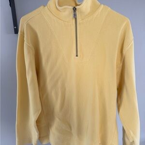 Tommy Bahama Women’s Yellow Zip-Up Sweater